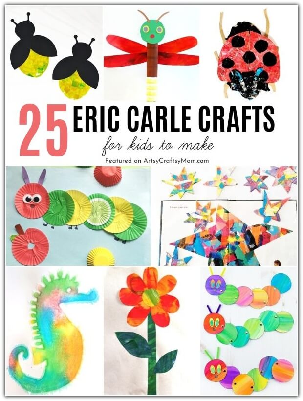 For millions of kids the world over, Eric Carle's illustrations are probably their first introduction to the world of art. Celebrate this incredible artist with some cute and colorful Eric Carle Crafts for Kids.