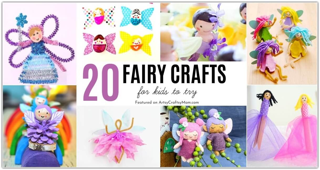20 Whimsical Fairy Crafts for Kids 24 This Fairy Day, bring magic into your life and home by making these whimsical and fun fairy crafts for kids! Perfect to play with or to gift your friends!