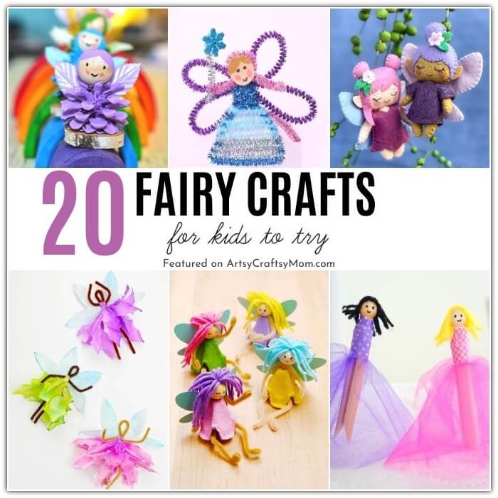20 Whimsical Fairy Crafts for Kids 22 This Fairy Day, bring magic into your life and home by making these whimsical and fun fairy crafts for kids! Perfect to play with or to gift your friends!