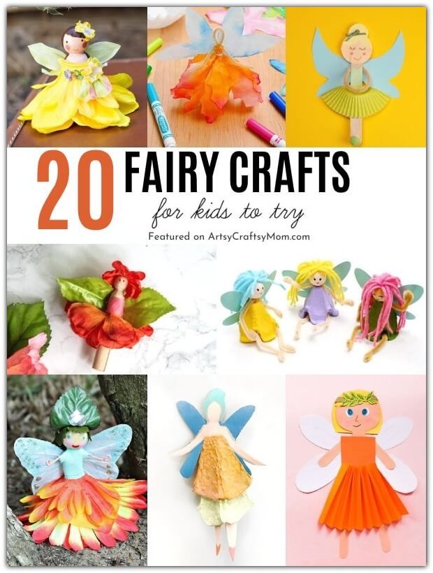 20 Whimsical Fairy Crafts for Kids 23 This Fairy Day, bring magic into your life and home by making these whimsical and fun fairy crafts for kids! Perfect to play with or to gift your friends!