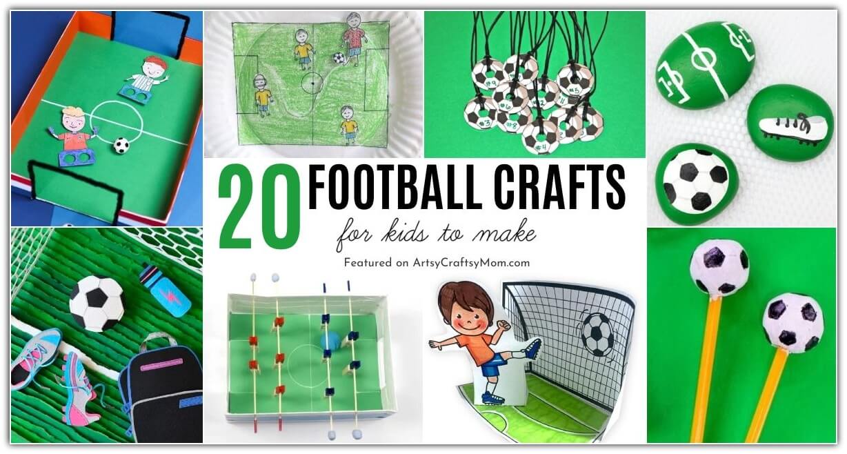 It's World Cup season again, and we're cheering for our favorite team! Take the celebrations up a notch with these fun football crafts for kids!