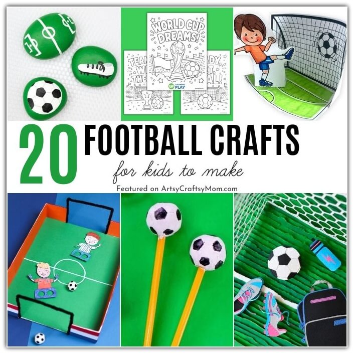 It's World Cup season again, and we're cheering for our favorite team! Take the celebrations up a notch with these fun football crafts for kids!