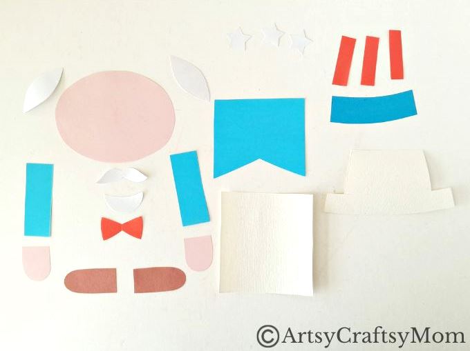 If you're planning a puppet show for the 4th of July, you have to try this fun paper bag Uncle Sam craft! All you need is a paper bag and craft paper!