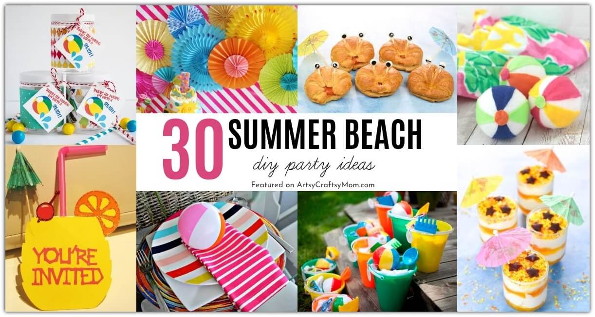 If you're looking for a season-appropriate party idea, check out our fun summer beach party ideas!! We've got decor, food, games and more!