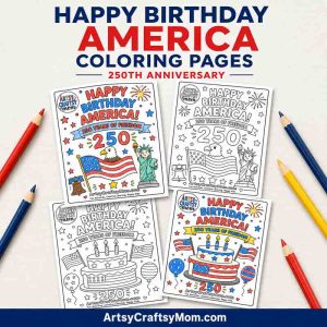 250th birthday of America Coloring Pages