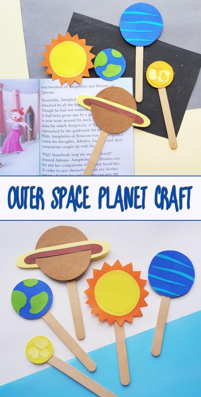 Learn about the planets, galaxies and more with these awesome Outer Space Crafts for Kids! Perfect for Show and Tell or summer STEAM projects!