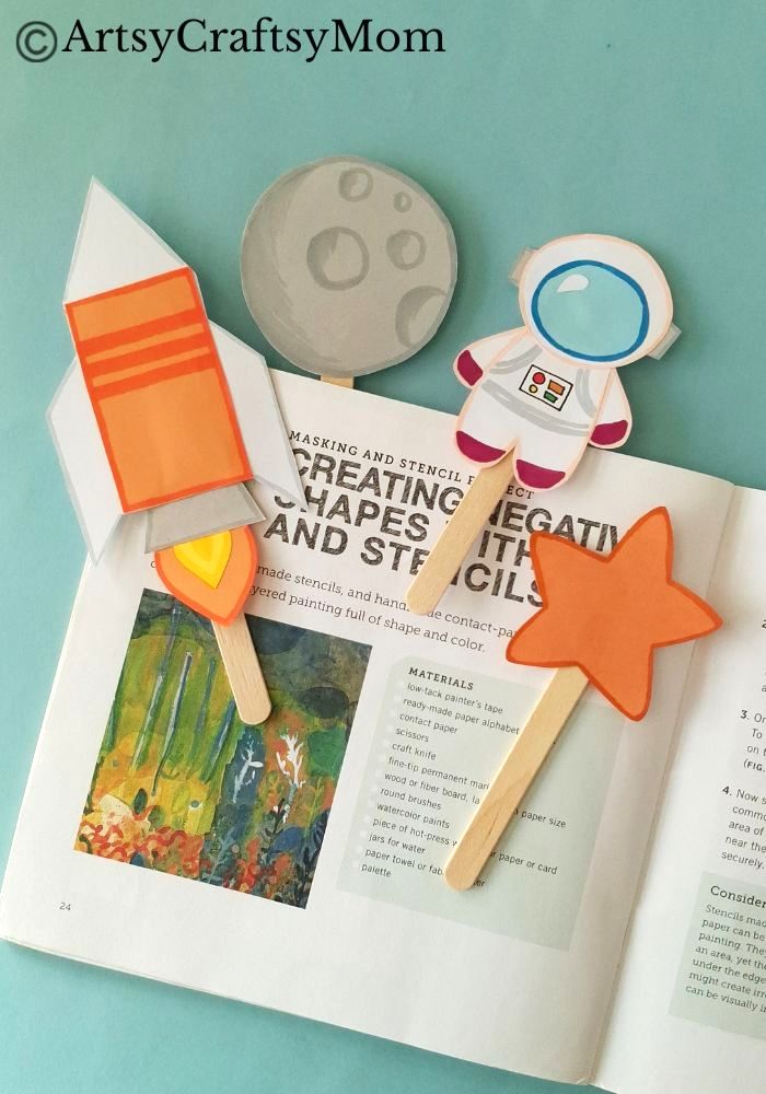 Have fun learning about rockets and spaceships as you make this fun Artemis II bookmarks papercraft! Perfect for books about outer space!