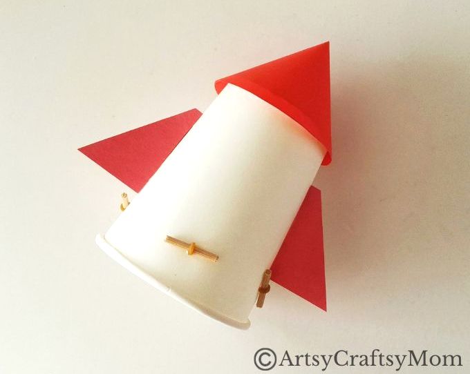 Rockets are fun, but flying ones are better! Here is a fun paper cup flying rocket craft that gives kids the feel of launching a real rocket!