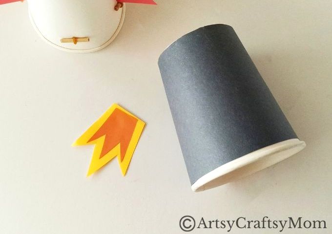 Rockets are fun, but flying ones are better! Here is a fun paper cup flying rocket craft that gives kids the feel of launching a real rocket!
