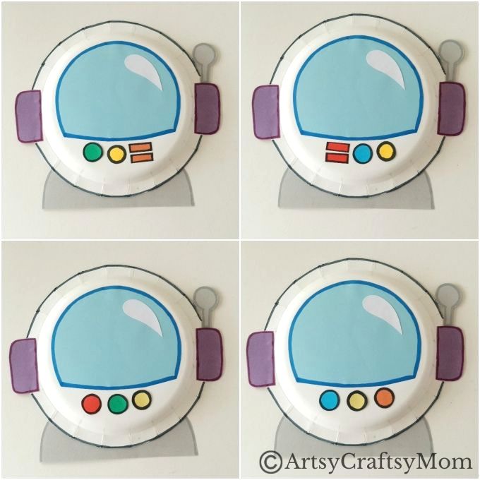This paper plate astronaut helmet craft is one of the easiest crafts for little space enthusiasts to make! All you need is a paper plate and craft paper!