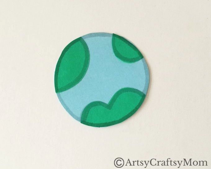 This Space-Themed Paper Art Project for Kids proves that you can make art with little more than colored craft paper and basic craft supplies!