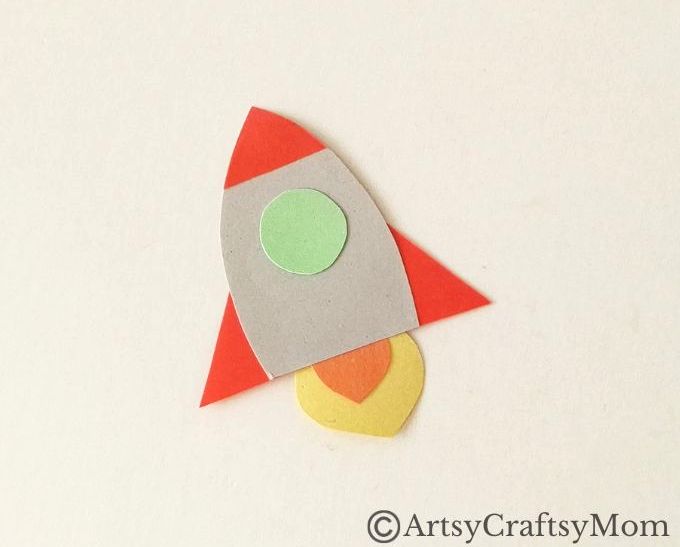 This Space-Themed Paper Art Project for Kids proves that you can make art with little more than colored craft paper and basic craft supplies!
