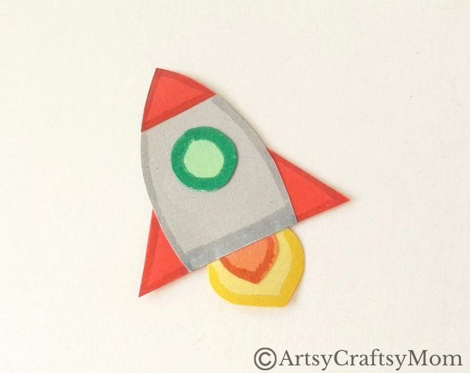 This Space-Themed Paper Art Project for Kids proves that you can make art with little more than colored craft paper and basic craft supplies!