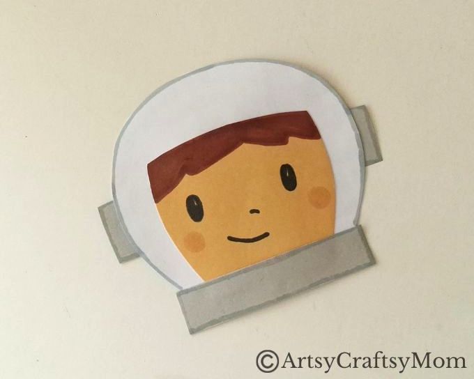 If you'd like your own little astronaut to play with, we've got a cute little toilet paper roll astronaut craft for you! Comes with a little moon to explore!
