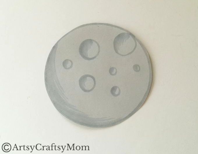 If you'd like your own little astronaut to play with, we've got a cute little toilet paper roll astronaut craft for you! Comes with a little moon to explore!