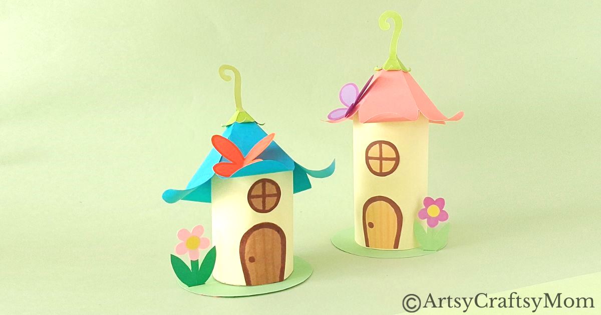 Toilet Paper Roll Fairy House Craft 29 This toilet paper roll fairy house is probably the cutest thing you'll see today! And the best part is that all you need are basic craft supplies!