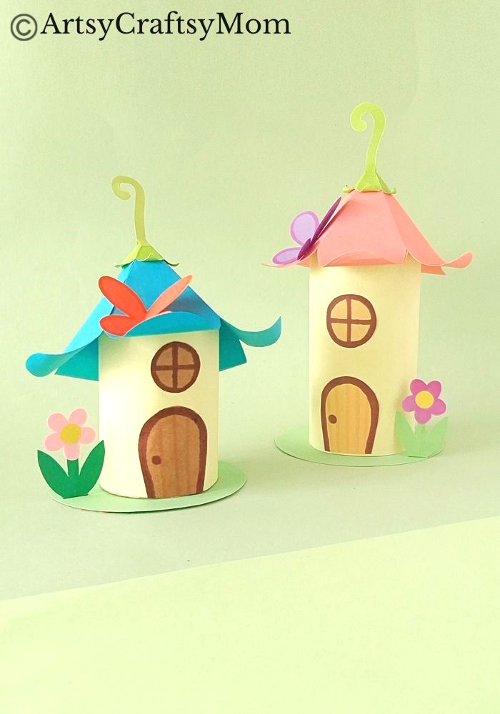 Toilet Paper Roll Fairy House Craft 1 This toilet paper roll fairy house is probably the cutest thing you'll see today! And the best part is that all you need are basic craft supplies!