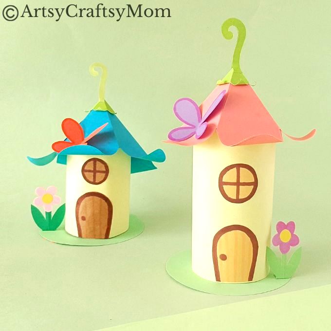 Toilet Paper Roll Fairy House Craft 27 This toilet paper roll fairy house is probably the cutest thing you'll see today! And the best part is that all you need are basic craft supplies!