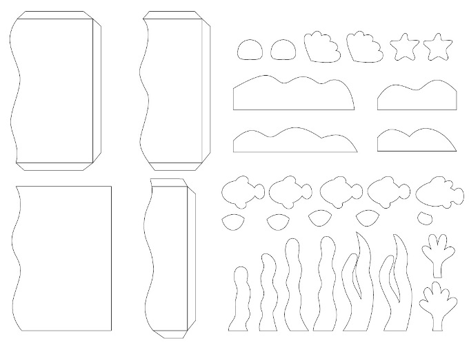 Celebrate the wonderful diversity of ocean life as you make this beautiful cardboard box underwater diorama, filled with colorful fish and plants!