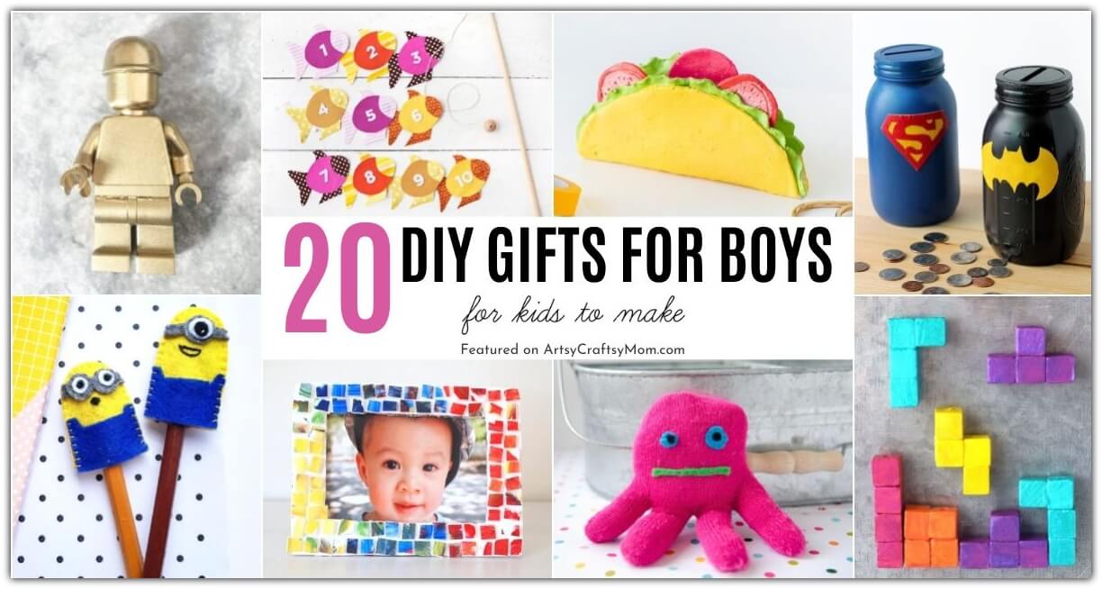 If you want to gift your brother something he'll never forget, check out these easy handmade gift ideas for boys! Ninjas, catapults, silly putty & more!