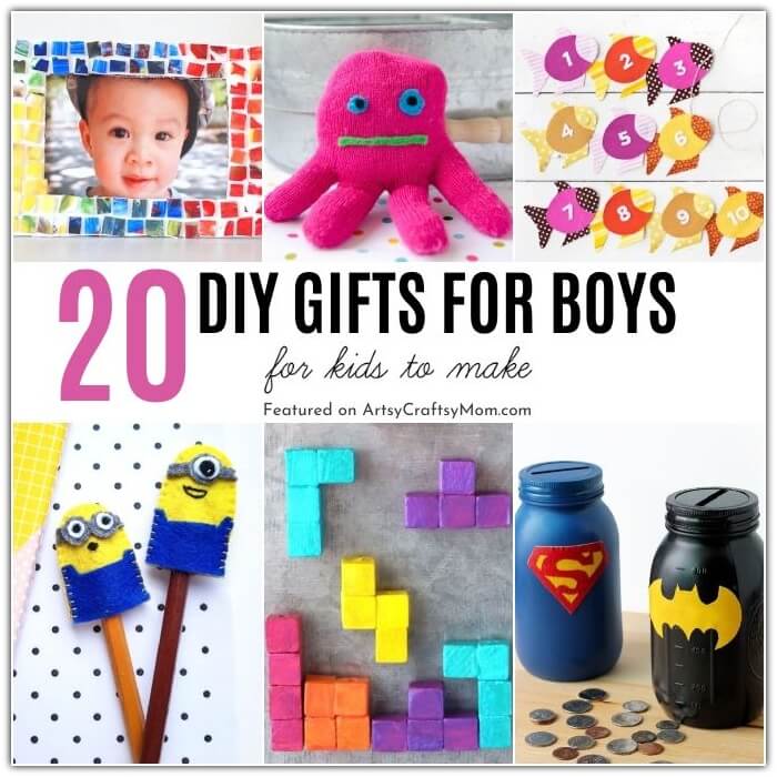 If you want to gift your brother something he'll never forget, check out these easy handmade gift ideas for boys! Ninjas, catapults, silly putty & more!