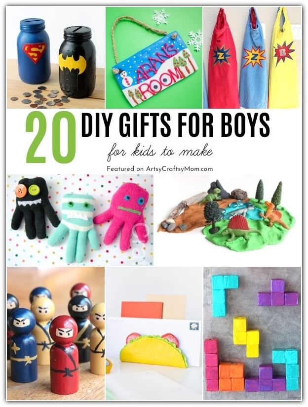 If you want to gift your brother something he'll never forget, check out these easy handmade gift ideas for boys! Ninjas, catapults, silly putty & more!