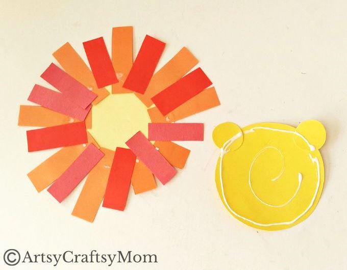This lion shape papercraft is a two-in-one project for little kids, where they can learn about lions and about shapes, while having fun!