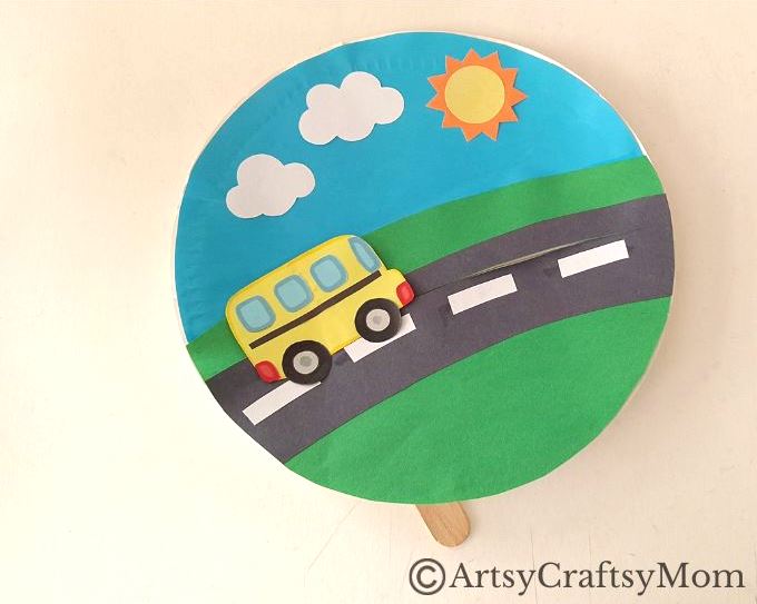 Grab any spare paper plates you have because we're going to make a fun moving school bus craft! It's perfect for Back To School Season!
