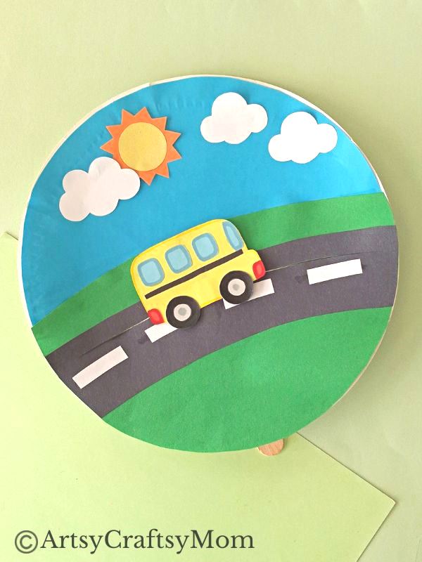 Grab any spare paper plates you have because we're going to make a fun moving school bus craft! It's perfect for Back To School Season!