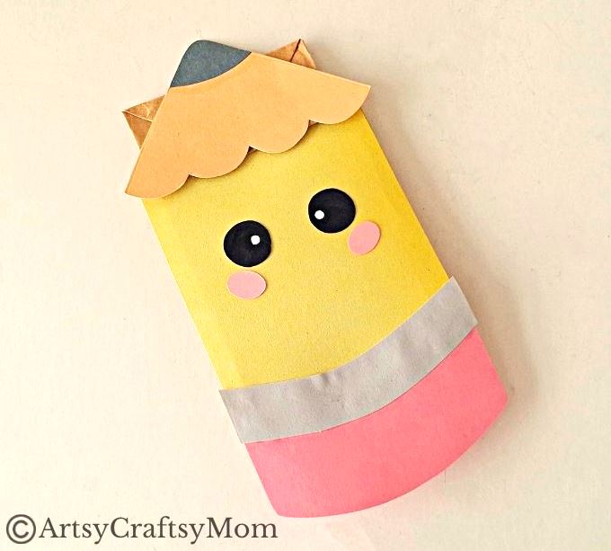 Paper Bag Pencil and Backpack Craft | Back to School Crafts 9 If you're looking for a fun and colorful back to school craft this year, we've got the perfect one for you - a paper bag pencil and backpack craft!