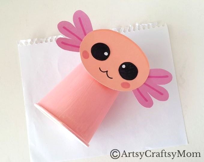 This is not an animal you hear about every day, so let's make this paper cup axolotl craft and learn more about this fascinating creature!