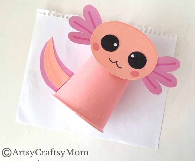 This is not an animal you hear about every day, so let's make this paper cup axolotl craft and learn more about this fascinating creature!