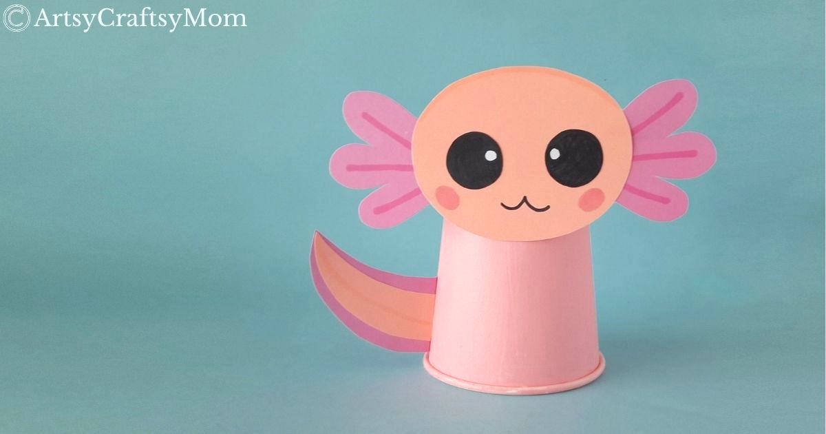 This is not an animal you hear about every day, so let's make this paper cup axolotl craft and learn more about this fascinating creature!