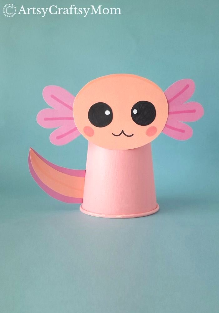 This is not an animal you hear about every day, so let's make this paper cup axolotl craft and learn more about this fascinating creature!