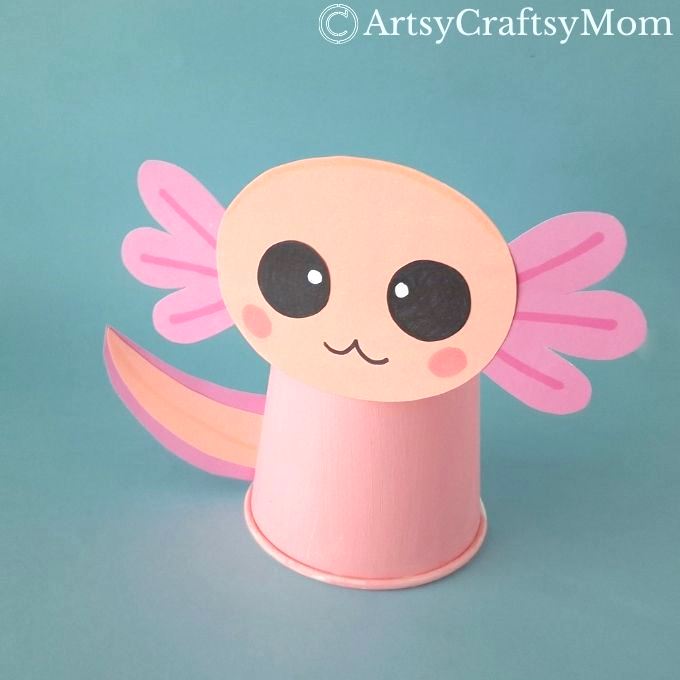 This is not an animal you hear about every day, so let's make this paper cup axolotl craft and learn more about this fascinating creature!