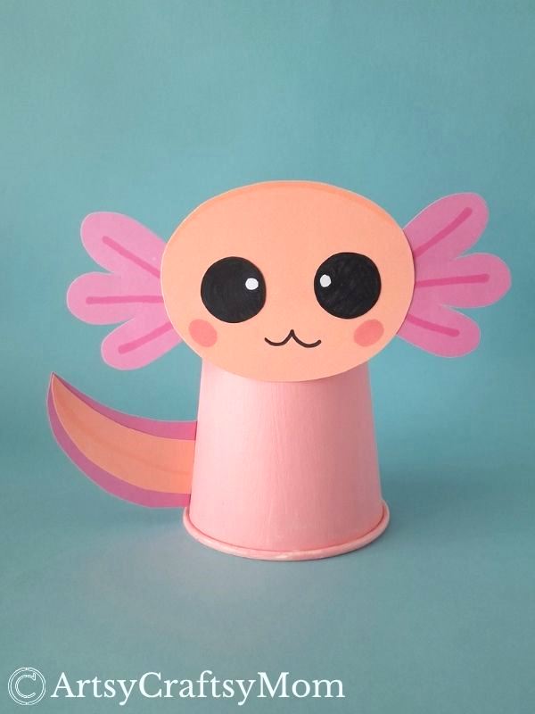 This is not an animal you hear about every day, so let's make this paper cup axolotl craft and learn more about this fascinating creature!