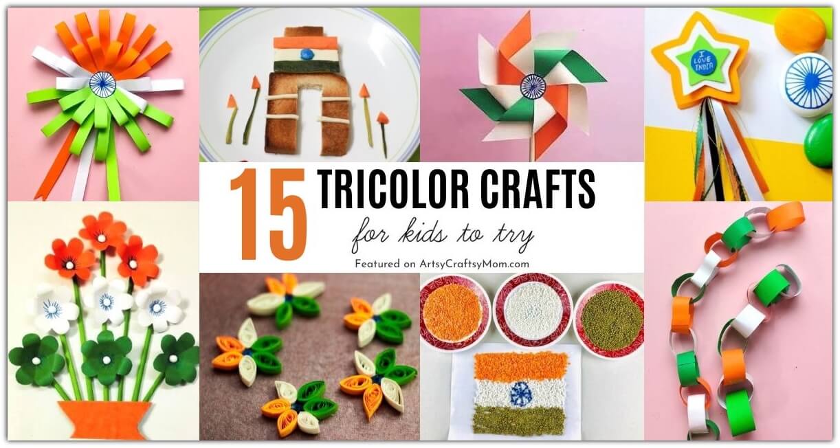 This Independence Day, paint the town saffron, white and green - with these gorgeous tricolor crafts for kids! Includes projects for kids of all ages!