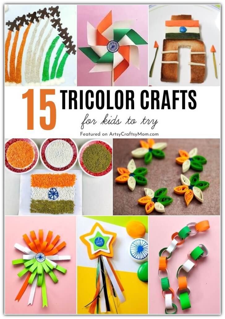 This Independence Day, paint the town saffron, white and green - with these gorgeous tricolor crafts for kids! Includes projects for kids of all ages!