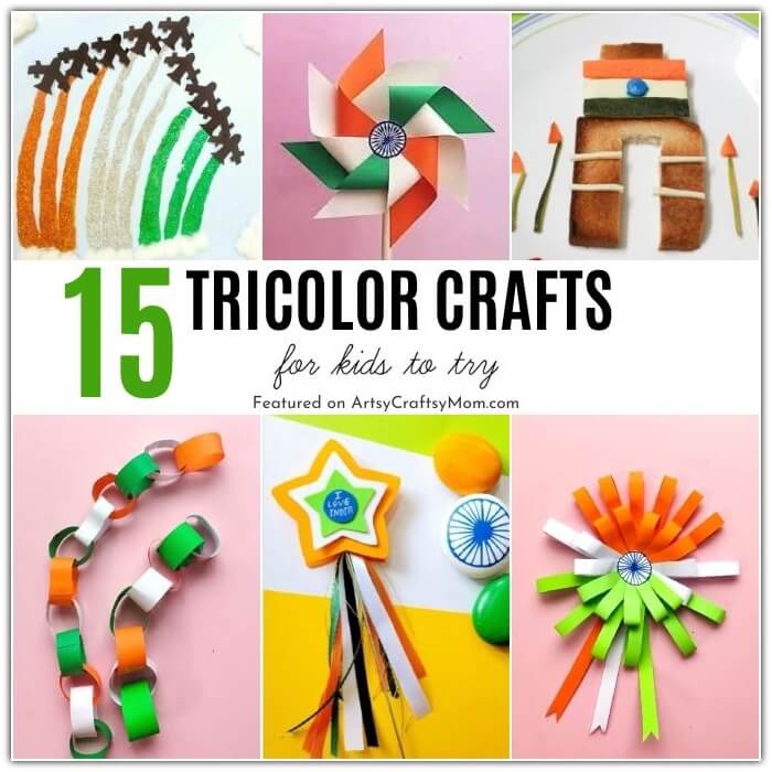 This Independence Day, paint the town saffron, white and green - with these gorgeous tricolor crafts for kids! Includes projects for kids of all ages!