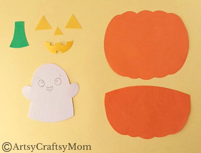 Two Halloween icons come together in this ghost in a pumpkin craft - a ghost, of course, and a Jack o' lantern! Easy to make and fun to play with!