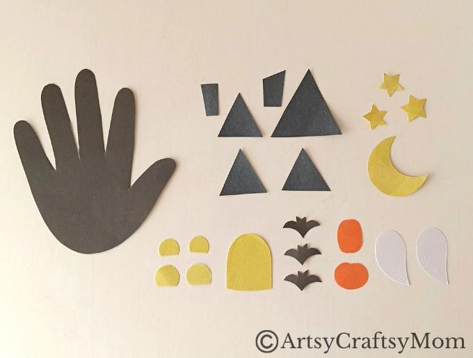 Did you know that you can turn a handprint into a haunted house? Well, that's exactly what we've done in our Handprint Haunted House Craft!
